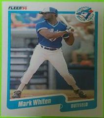 Mark Whiten #U-130 Baseball Cards 1990 Fleer Update Prices