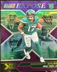 Garrett Wilson [Purple] #RXP-5 Football Cards 2022 Panini XR Rookie Expose Prices