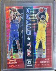 Jayson Tatum, Paul George [Red Pulsar] Basketball Cards 2021 Panini Donruss Optic All Stars Prices