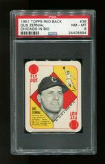 Gus Zernial [Chicago in Bio] Baseball Cards 1951 Topps Red Back Prices