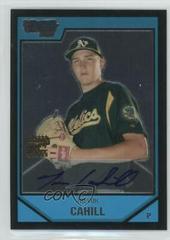 Trevor Cahill [Autograph] Baseball Cards 2007 Bowman Chrome Prospects Prices