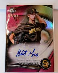Robert Gasser [Pink Autograph] Baseball Cards 2022 Bowman Platinum Top Prospects Prices