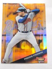 Freddie Freeman [Orange Refractor] Baseball Cards 2015 Bowman's Best Prices