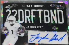 Jayden Reed [Black Crystal] #BA-JR3 Football Cards 2022 Leaf Metal Draft Autographs Prices