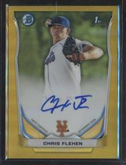 Chris Flexen [Chrome Gold Refractor] #CF Baseball Cards 2014 Bowman Prospect Autograph Prices