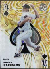 Roger Clemens [Reactive Yellow] Baseball Cards 2021 Panini Mosaic Aces Prices