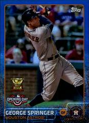 George Springer [Blue] #27 Baseball Cards 2015 Topps Opening Day Prices