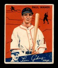 Paul Waner #67 Baseball Cards 1934 World Wide Gum Prices