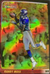 Randy Moss [Gold Refractor] #60 Football Cards 2003 Bowman Chrome Prices