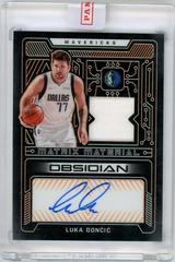 Luka Doncic [Orange] #MMA-LDC Basketball Cards 2021 Panini Obsidian Matrix Material Autographs Prices