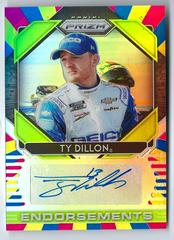 Ty Dillon [Rainbow] #E-TY Racing Cards 2020 Panini Prizm Nascar Endorsements Autographs Prices