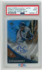 Darryl Strawberry [Blue] Baseball Cards 2022 Topps Clearly Authentic Tek Autographs Prices
