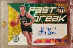 Larry Bird [Gold] #FB-LBD Basketball Cards 2019 Panini Mosaic Autographs Fast Break Prices