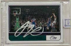 Jayson Tatum [Purple] #TM-JTT Basketball Cards 2021 Panini One and One Timeless Moments Autographs Prices