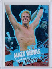 Matt Riddle Ufc Cards 2010 Topps UFC Main Event The Ultimate Fighter Prices