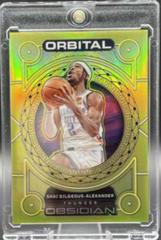 Shai Gilgeous Alexander [Yellow Flood] #6 Basketball Cards 2022 Panini Obsidian Orbital Prices
