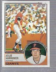 Atlee Hammaker Baseball Cards 1983 Topps Prices
