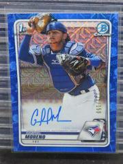 Gabriel Moreno [Blue Refractor] #BMAGM Baseball Cards 2020 Bowman Chrome Mega Box Mojo Autographs Prices