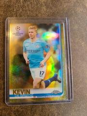 Kevin De Bruyne [Gold Refractor] Soccer Cards 2018 Topps Chrome UEFA Champions League Prices