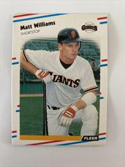 Matt Williams Baseball Cards 1988 Fleer Prices