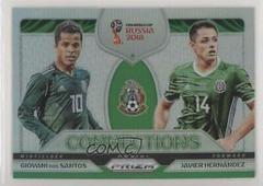 Giovani Dos Santos, Javier Hernandez [Silver Prizm] Soccer Cards 2018 Panini Prizm World Cup Connections Prices