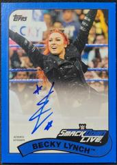 Becky Lynch [Blue] Wrestling Cards 2018 Topps WWE Heritage Autographs Prices