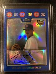 Clay Buchholz [Autograph Blue Refractor] Baseball Cards 2008 Topps Chrome Prices