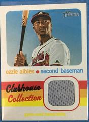 Ozzie Albies #CCROA Baseball Cards 2020 Topps Heritage Clubhouse Collection Relics Prices
