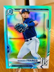 Wander Franco [Aqua Refractor] #BCP-240 Baseball Cards 2021 Bowman Chrome Prospects Prices