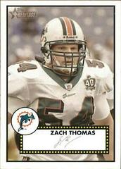 Zach Thomas #149 Football Cards 2006 Topps Heritage Prices