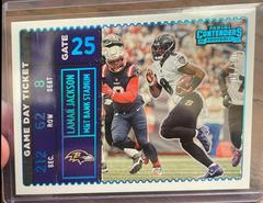 Lamar Jackson [Platinum] Football Cards 2022 Panini Contenders Game Day Ticket Prices