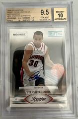 Stephen Curry [Draft Picks Light Blue Autograph] Basketball Cards 2009 Panini Prestige Prices