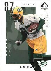 Anthony Lucas #91 Football Cards 2000 SP Authentic Prices