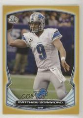 Matthew Stafford [Gold] Football Cards 2014 Bowman Prices