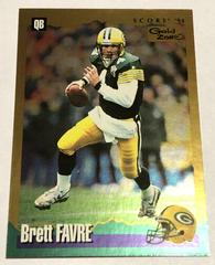Brett Favre [Gold Zone] Football Cards 1994 Panini Score Prices
