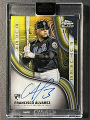 Francisco alvarez [Gold] Baseball Cards 2023 Topps Chrome Black Super Futures Autographs Prices