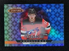 Alexander Holtz [Autograph Blue] #RE-19 Hockey Cards 2021 Upper Deck Stature Rookie Excellence Prices