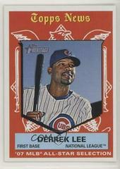 Derrek Lee #481 Baseball Cards 2008 Topps Heritage Prices