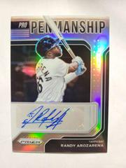 Randy Arozarena [Silver Prizm] #PP-RA Baseball Cards 2022 Panini Prizm Pro Penmanship Autographs Prices