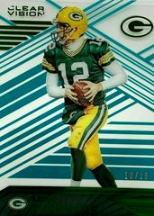 Aaron Rodgers [Emerald] #25 Football Cards 2016 Panini Clear Vision Prices