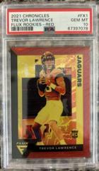 Trevor Lawrence [Red] Football Cards 2021 Panini Chronicles Flux Rookies Prices