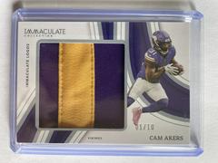 Cam Akers #38 Football Cards 2023 Panini Immaculate Patch Prices