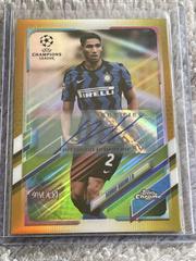 Achraf Hakimi [Gold Refractor] Soccer Cards 2020 Topps Chrome UEFA Champions League Autographs Prices