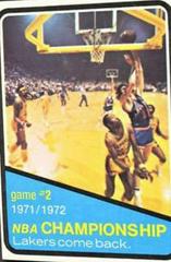 NBA Playoffs Game 2 Lakers Come Back #155 Basketball Cards 1972 Topps Prices