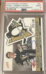 Marc Andre Fleury [Autograph] Hockey Cards 2003 Pacific Atomic McDonald's Prices