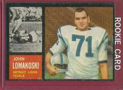 John Lomakoski #61 Football Cards 1962 Topps Prices
