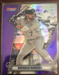 Brendan Rodgers [Purple Refractor] #24 Baseball Cards 2019 Bowman's Best Prices