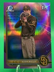 Adam Mazur [Purple] #BDC-4 Baseball Cards 2022 Bowman Draft Chrome Prices