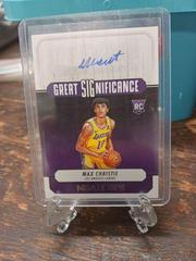 Max Christie #GS-MAX Basketball Cards 2022 Panini Hoops Great SIGnificance Autographs Prices