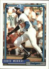 Eddie Murray #780 Baseball Cards 1992 O Pee Chee Prices